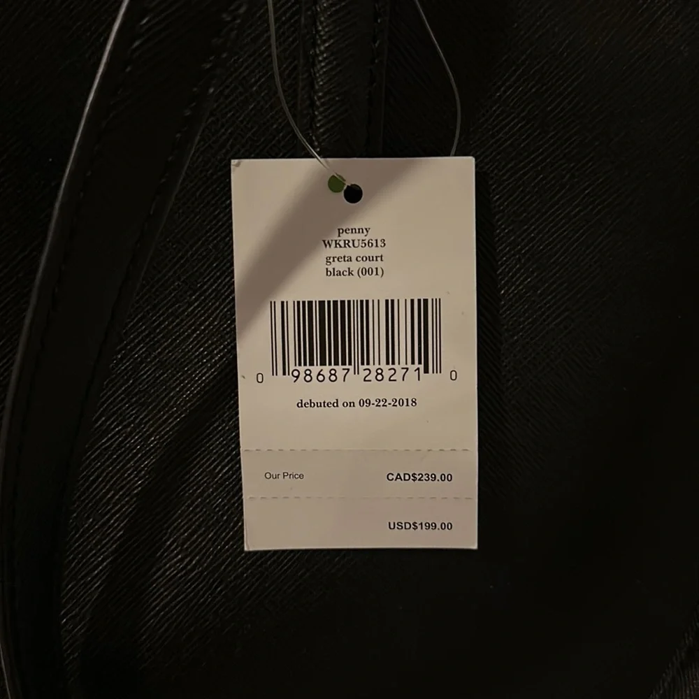 NEW Bag and Wallet -Kate Spade Black Penny Glitter Bag and Tellie Glitter Wallet - Picture 7 of 8